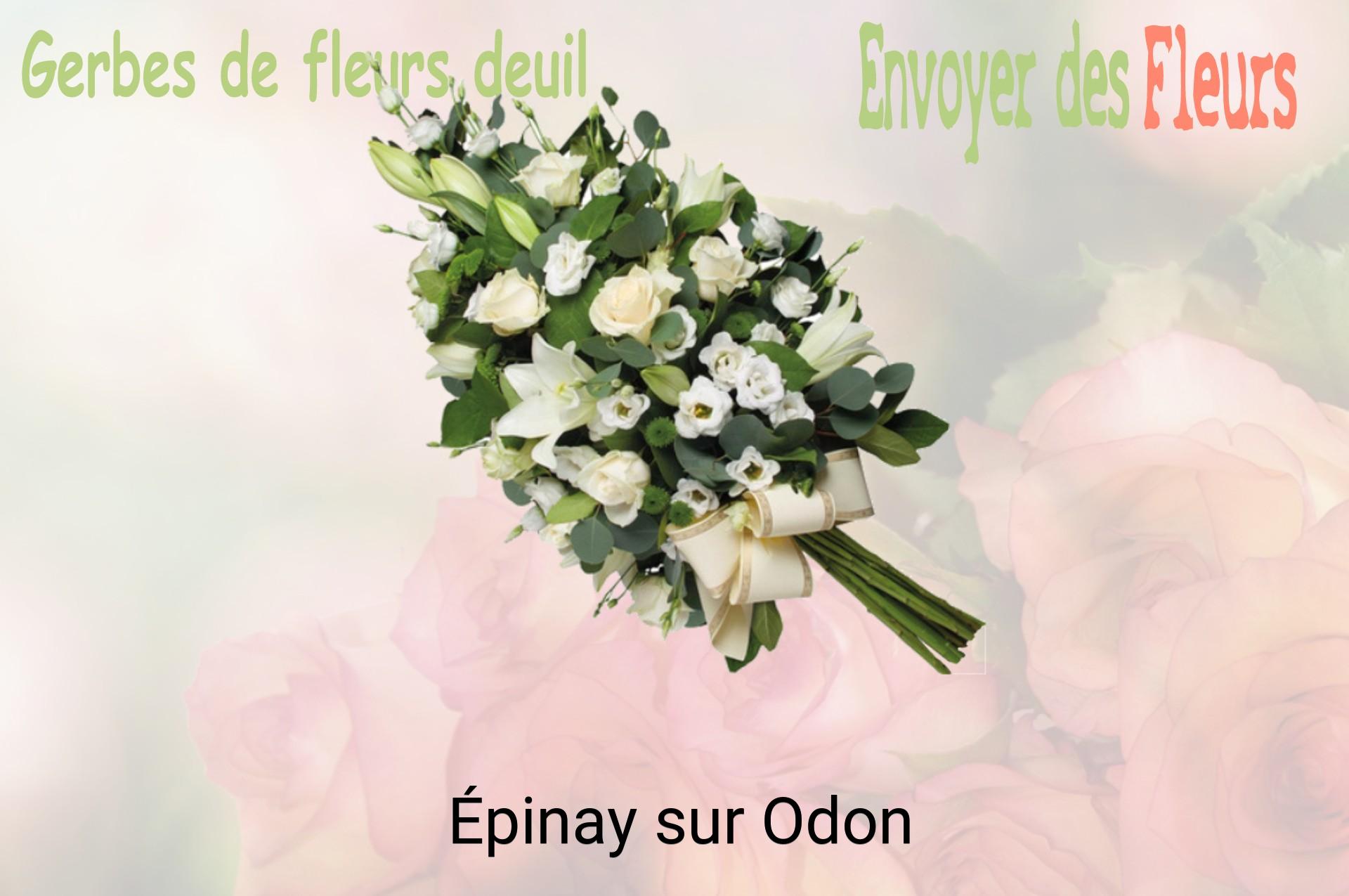 Gerbe de fleurs de deuil livrée à Épinay-sur-Odon